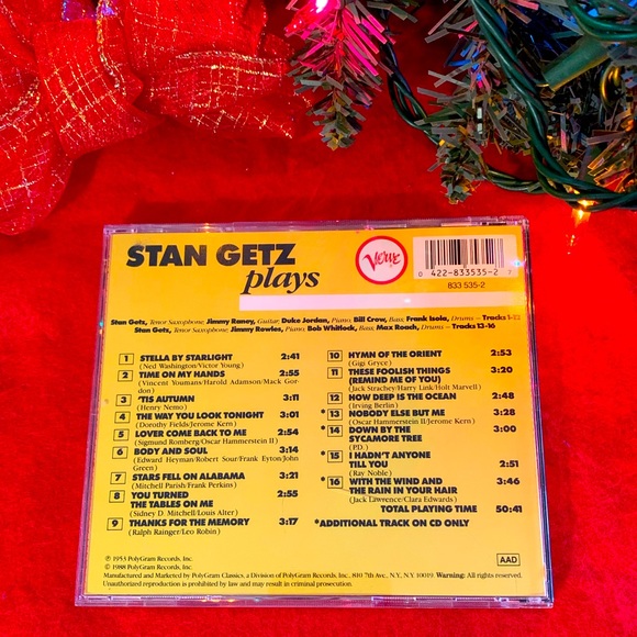 Rare, Stan Getz Plays CD, Jazz, Collectables - Picture 3 of 5